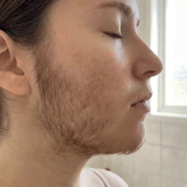 Hair removal cream demo